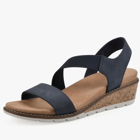 Navy Women's Cliffs Sandal: Style - Tinnley - Picture 8 of 10
